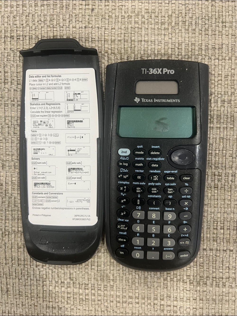 Texas Instruments Black TI-36X Pro Scientific Calculator with Slide Cover